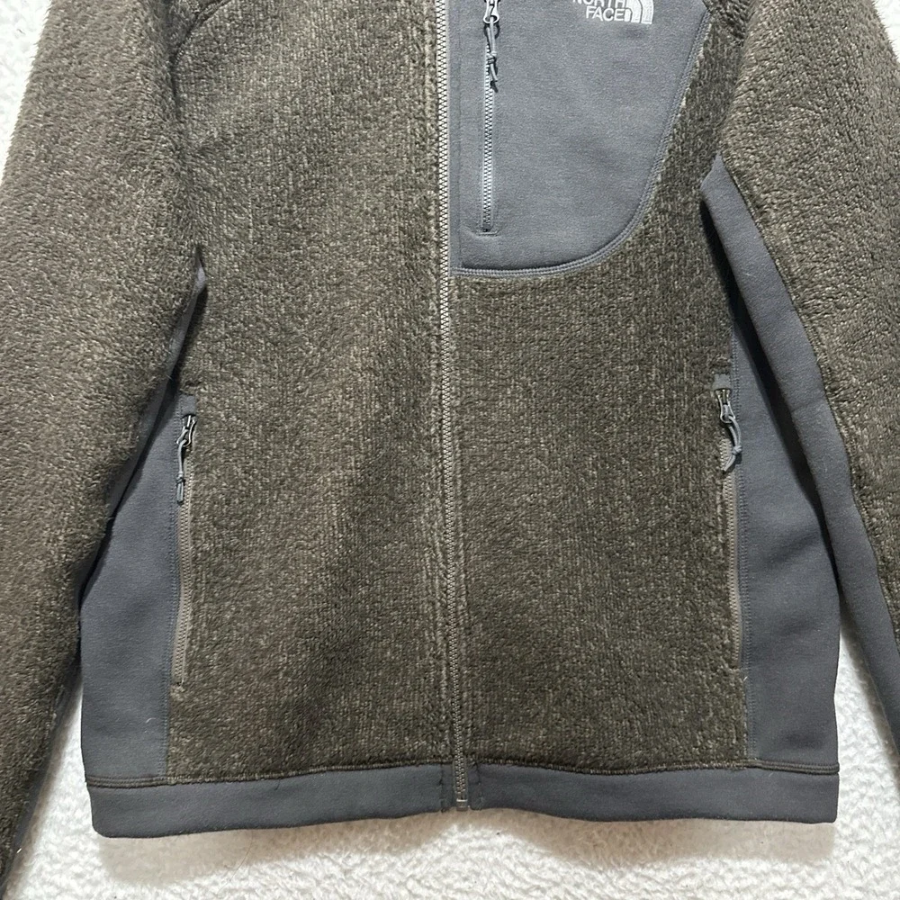 North Face Men's Sz M Authentic Grizzly‎ Hybrid Full Zip Fleece Polartec Jacket